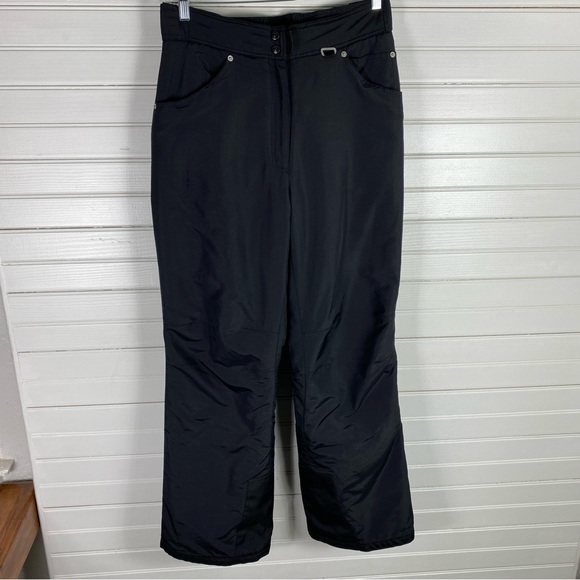Slalom Pants Slalom Ski Pants Snow Boarding Black Insulated Elastic